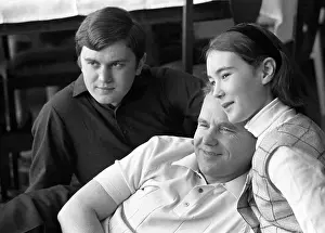Lena: Soviet cosmonaut Vladimir Shatalov with his children, 1971