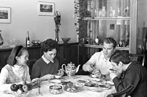 Lena: Soviet cosmonaut Vladimir Shatalov at home with