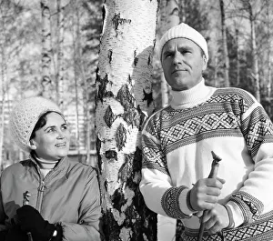 Cosmonaut: Soviet cosmonaut Vladimir Shatalov skiing with