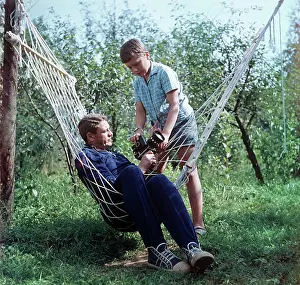 Cheredintsev: Soviet cosmonaut Vladislav Volkov and his son, 1969
