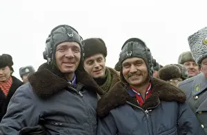 Crewmembers: Soviet cosmonauts Lebedev and Berezovoy landing