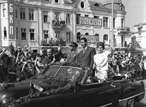 Soviet cosmonauts visit Bulgaria