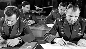 Zhukovsky: Soviet cosmonauts at Zhukovsky Academy, 1966