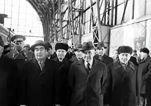 Welcomed: Soviet delegation visits Hungary, 1975