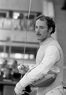 Fencer: Soviet fencer Alexander Romankov, 1980
