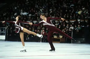 Skaters: Soviet figure skaters Marina Pestova and Stanislav