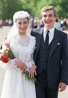 Skaters: Soviet figure skaters Maya Usova and Alexander
