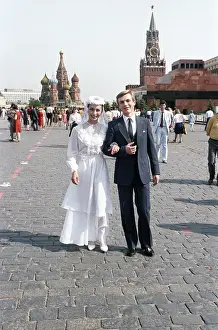 Skaters: Soviet figure skaters Maya Usova and Alexander