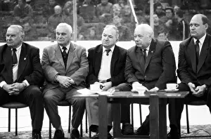 Beskov: Soviet football veterans Beskov, Nikolayev, Simonyan, 1996