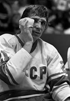 Shepelev: Soviet forward Sergei Shepelev at 1982 IIHF Ice