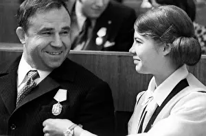 Turishcheva: Soviet gymnast Lyudmila Turishcheva and coach