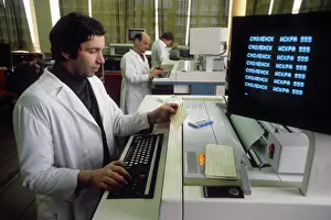 Adjusts: Soviet Iskra-555 bookkeeping computer, 1981