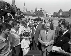 40th: Soviet leader Gorbachev and US President Reagan