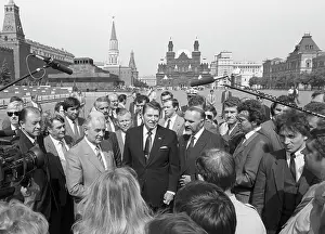 40th: Soviet leader Gorbachev and US President Reagan