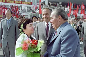 Aliyev: Soviet leader Leonid Brezhnev in Azerbaijan, 1982