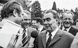 Journalists: Soviet leader Leonid Brezhnev visits West Germany