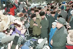 Voting: Soviet leader Mikhail Gorbachev after 1990 Russian