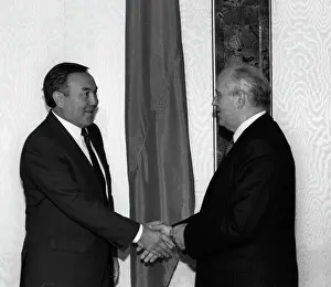 Kazakhstan: Soviet leader Mikhail Gorbachev President of Kazakhstan