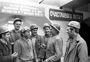 Tunneling: Soviet Metrostroy workers in Moscow, 1978