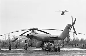 Delivers: Soviet Mil Mi-6 heavy transport helicopter, 1981