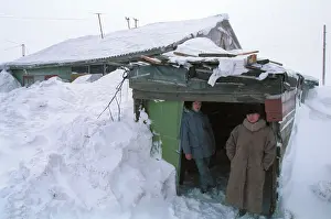 Slums: Soviet mining slums in North Pole, 1991
