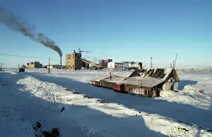 Slums: Soviet mining slums in North Pole, 1991