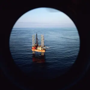 Sakhalin: Soviet Okha floating rig near Sakhalin, 1983