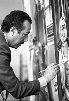 Tahir: Soviet painter Tahir Salahov in his studio, 1983