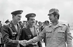Transferred: Soviet peacekeeping soldier in Afghanistan