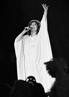 Pugacheva: Soviet pop singer Alla Pugacheva performing, 1984