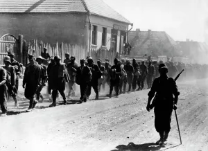 Indicates: Soviet prisoners of war, 1944