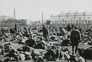 Invasions: Soviet prisoners of War in a camp at Potschuz, USSR