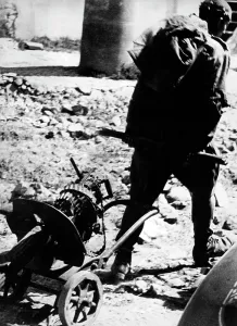 Vistula: Soviet prisoners of war during the fights at the Vistula