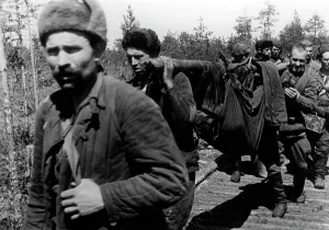 Frontline: Soviet prisoners of war at Volkhov, 1942