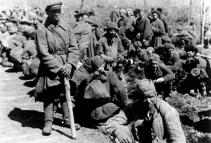 Frontline: Soviet prisoners of war at Volkhov, 1942