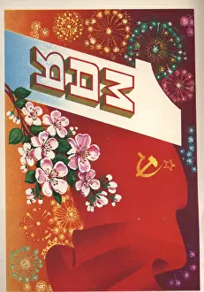 Propoganda: Soviet propaganda graphic, image vintage russia