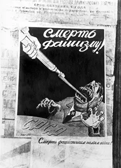 Translation: Soviet propaganda poster