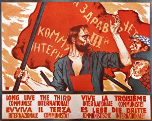 Initiated: Soviet propaganda poster for the Third International