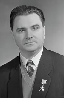Redkin: Soviet rocket scientist, Academician Valentin Glushko, 1956