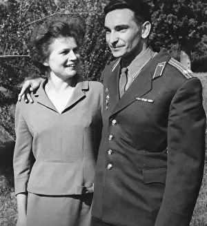 Vostok: Soviet Russian cosmonauts Tereshkova and Bykovsky