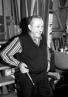 Tahir: Soviet and Russian painter Tahir Salahov in his studio, 1993