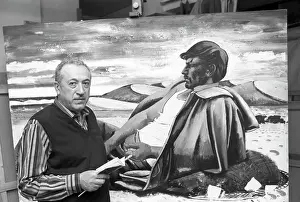 Rybak: Soviet and Russian painter Tahir Salahov in his studio, 1993