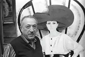 Tahir: Soviet and Russian painter Tahir Salahov in his studio, 1993