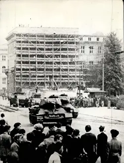 Residing: Soviet Russian tanks in East Berlin during uprising
