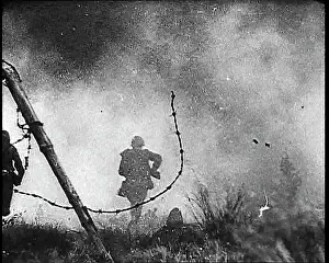 Fenced: Soviet Soldiers Advancing Towards Warsaw, Occupied
