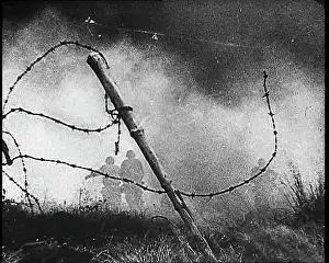 Fenced: Soviet Soldiers Advancing Towards Warsaw, Occupied