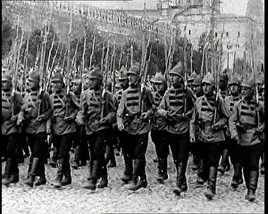 Federative: Soviet Soldiers Marching In Red Square, Moscow