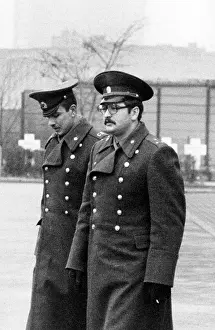Hurried: Soviet soldiers in West Berlin