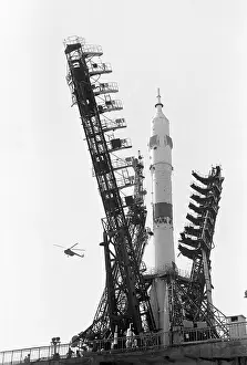 Booster: Soviet Soyuz 19 spacecraft at Baikonur Cosmodrome, 1975