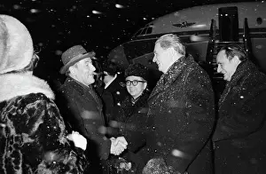 Returned: Soviet statesman Mikhail Solomentsev returns to USSR